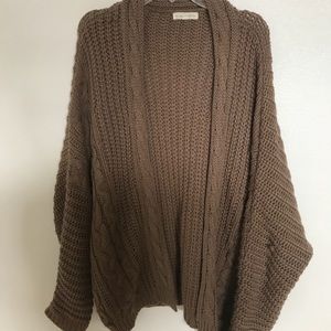 Tan knit cardigan from pacsun